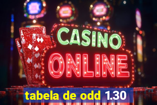 tabela de odd 1.30
